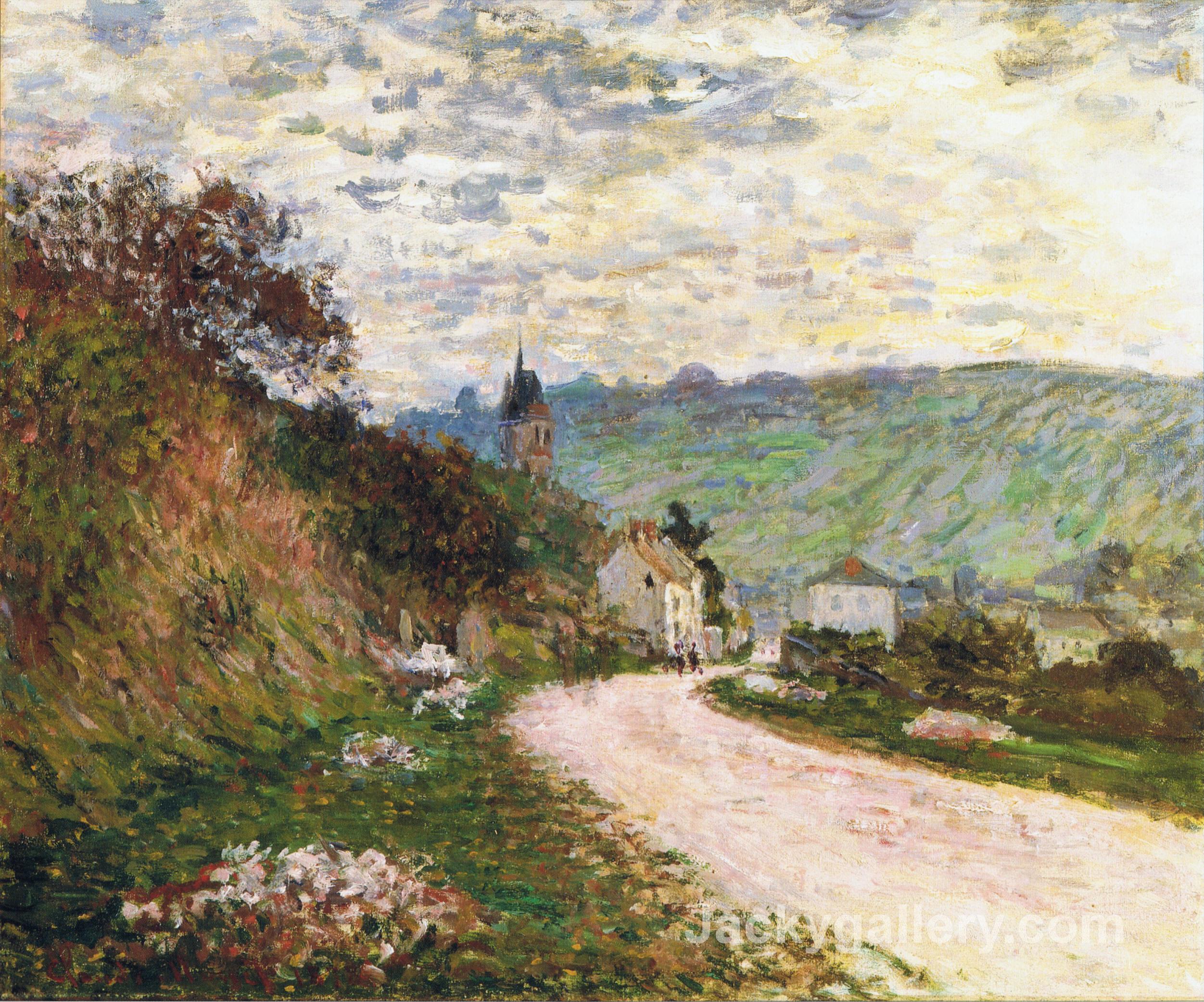 The Route a Vetheuil by Claude Monet paintings reproduction